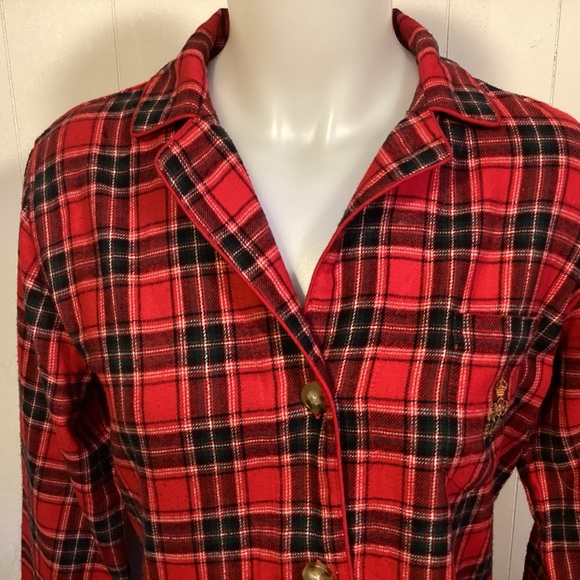 Lauren Ralph Plaid Flannel Pajamas Womens size small - Picture 3 of 13